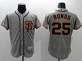 San Francisco Giants #25 Barry Bonds Gray 2016 Flexbase Authentic Collection Road 2 Stitched Jersey,baseball caps,new era cap wholesale,wholesale hats